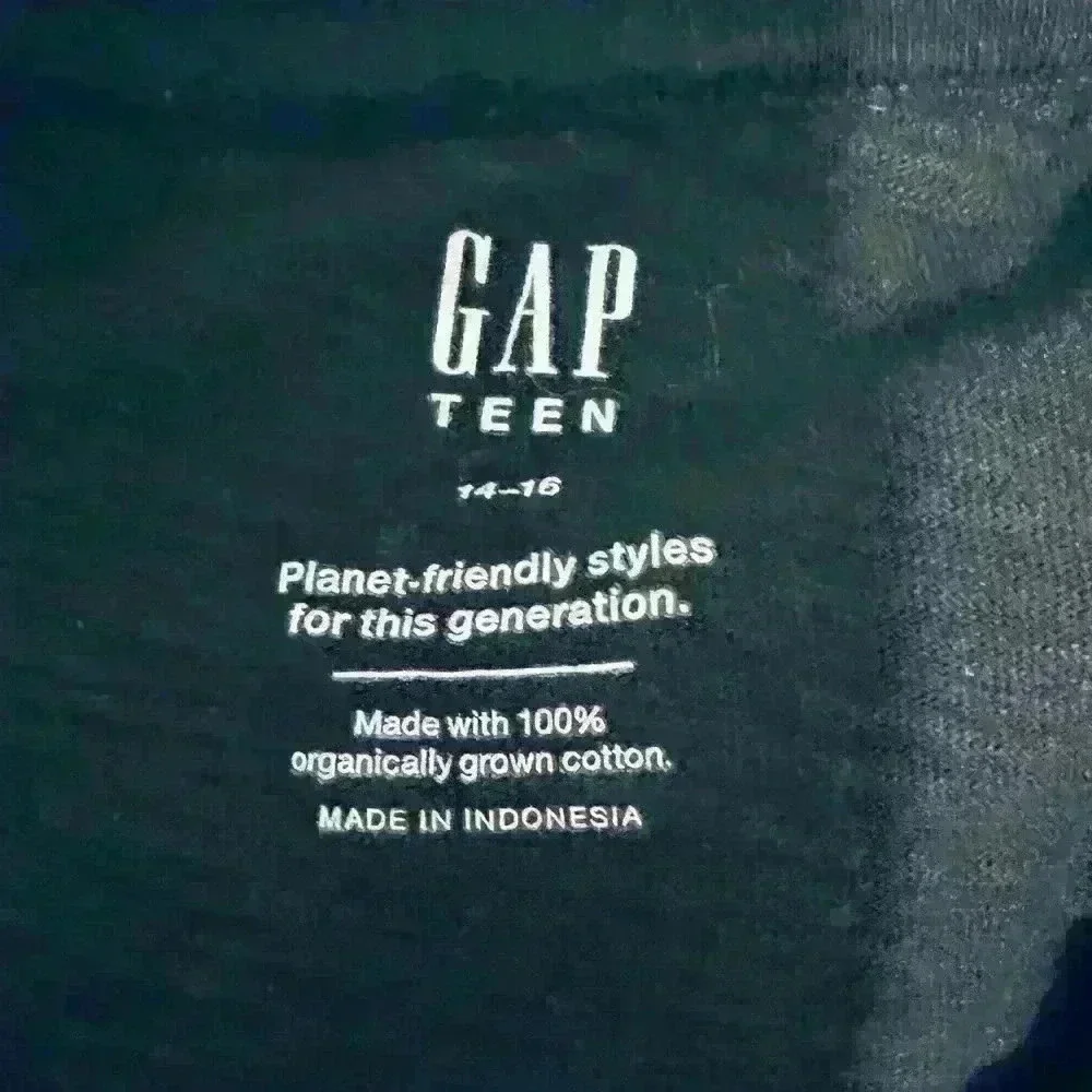 Gap Kids Vintage T-Shirt, Girls/Teen Size 14-16/XL, Charcoal Gray